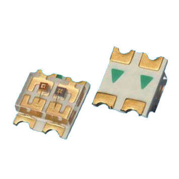 LED SMD multiscène 1206 rouge jaune double couleur 120 degrés angle de vision