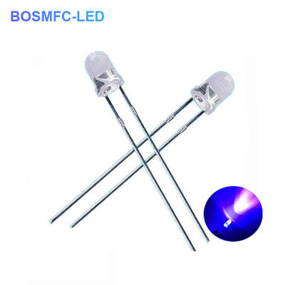 3mm F3 Dip UV LED Chip 395nm 405nm à travers le trou pour le durcissement du vernis à ongles