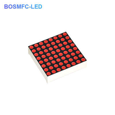 Affichage dot matrice 8x8, écran LED rouge.
