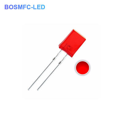 1.8V-2.4V LED rouge à travers le trou LED 2x5x7mm Diode LED d'éclairage intérieur