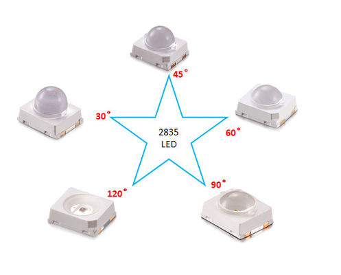 Diode à puce LED IR 850nm avec lentille d'angle de 30 degrés 60 degrés pour appareil photo