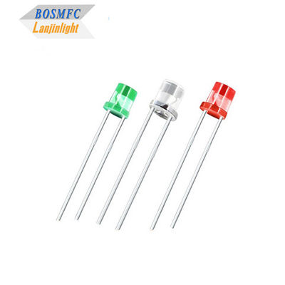 Lentille transparente à l'eau 5 mm Rouge, vert, bleu Diode lumineuse multifonctionnelle pratique de 0,06 W