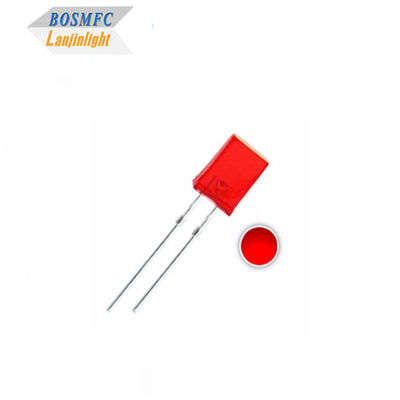 1.8V-2.4V LED rouge à travers le trou LED 2x5x7mm Diode LED d'éclairage intérieur