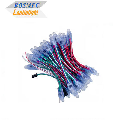 Fabrication en couleur entière programmable DC5V WS2811 RGB Pixel Light String étanche IP68 9mm 12mm LED String