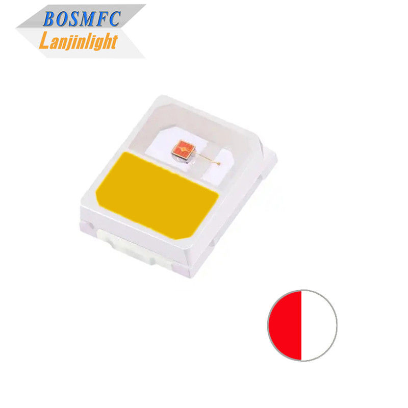 Stable 0.2W 2835 SMD LED à double couleur rouge et blanc chaud CCT2700-3200K puce LED anti-statique lumineuse