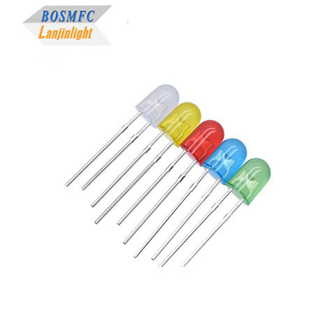 5*4*6 Diode émettrice LED ovale à travers trou Stable pour écran d'affichage