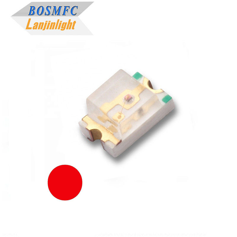 LED SMD haut pratique 0805 lumière rouge 0,06W pour l'éclairage intérieur