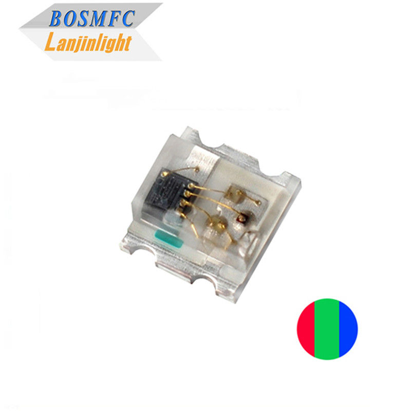 12mA 0807 LED RVB intégré IC 5v anti statique 0805 SMD LED multicolore