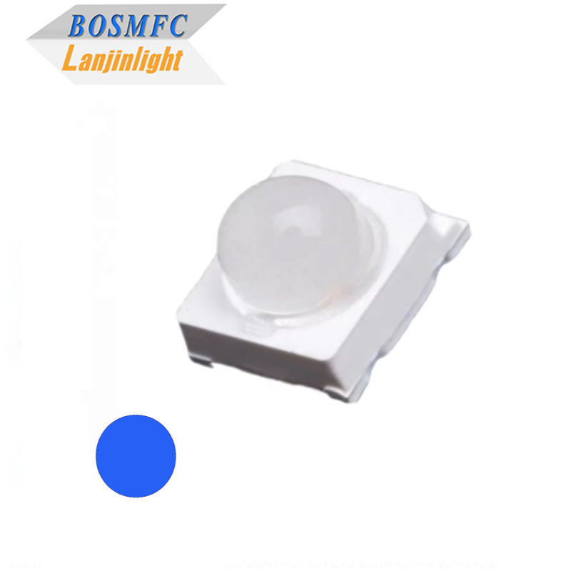 Petit angle de vue 30 degrés 60 degrés 6000mcd bleu 2835 SMD LED avec lentille à dôme pour les panneaux LED de la circulation