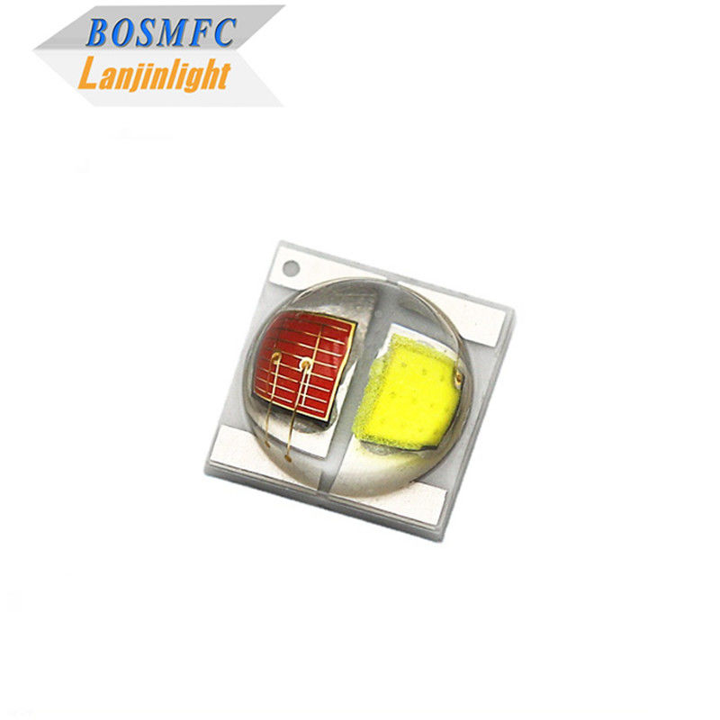 2W 3535 SMD LED Dome Lens 30 degrés Bi Couleur Rouge Et Blanc 350mA Diode LED à haute luminosité