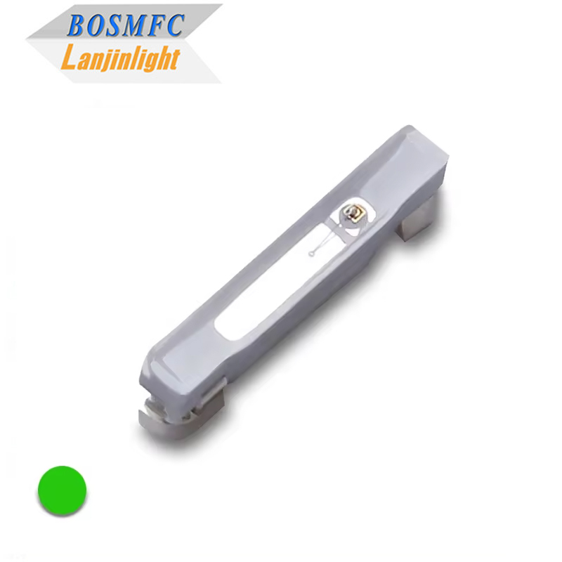 LED SMD 020 Vue latérale Vert LED haute luminosité Diode LED Éclairage Dissipation de chaleur LED pour perles de lampe indicatrices