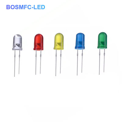 Diode électroluminescente de 5 mm, lampe LED à LED blanc rouge vert bleu jaune orange