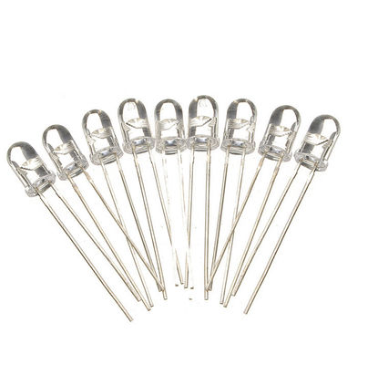 Tête ronde 5 mm Ultraviolet LED 385nm 395nm UV lumière Lentille transparente à l'eau pour lampe à moustiques