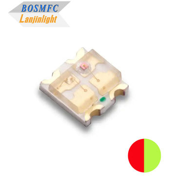 Pratique 0.06W 0603 SMD LED Bicolore Rouge et Jaune Vert Longueur d'onde 568-576nm 1615