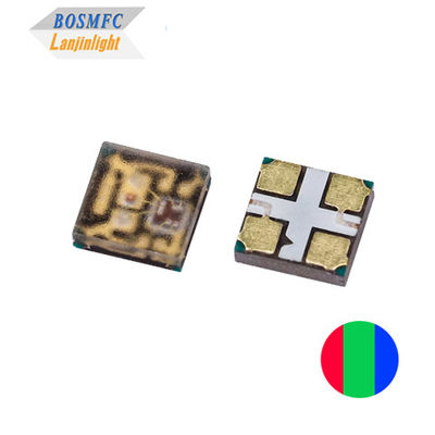 Super lumineux multi couleur PLCC4 2020 RGB LED 12mA Intégré IC Contrôle intelligent individuel