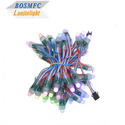 Fabrication en couleur entière programmable DC5V WS2811 RGB Pixel Light String étanche IP68 9mm 12mm LED String