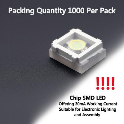 Quantité d'emballage 1000 par paquet Chip SMD LED offrant un courant de travail de 30mA Convient pour l'éclairage et l'assemblage électroniques